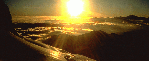 O sol que torna a brilhar